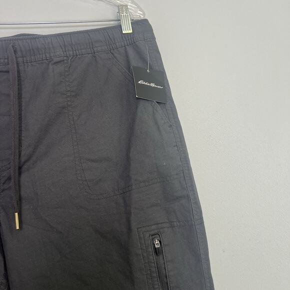 NWT Eddie Bauer Women's Ankle Cargo Pants Hiking Outdoor Sz 14 Gray - Picture 4 of 14